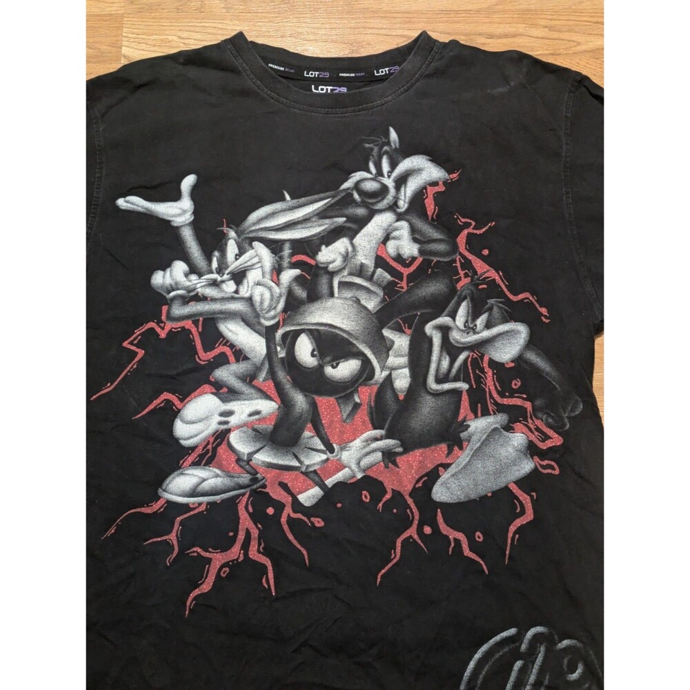 Lot 29 Men's Looney Toons Hip-hop Short Sleeve T-shirt, XXL